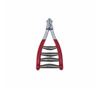 LOVIVER Abrazadera de Encordado Profesional de Raquetas Pinza de Fijación Doble Canal de Resorte Reforzado Adecuada para Uso en Talleres Deportivos y Personal, Rojo
