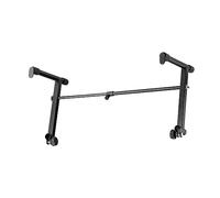 LOVIVER Accesorio de soporte para teclado de 2 niveles, estante para piano electrónico, soporte resistente y práctico, altura ajustable portátil de hierro