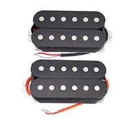 LOVIVER Alta salida 50/52mm Alnico 5 guitarra Humbucker Pickup guitarra accesorios, Neck-50mm, Bridge-52mm