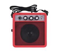 LOVIVER Amplificador de sonido para guitarra eléctrica, equipo de música compacto y liviano, amplificador de guitarra para práctica diaria en conciertos, Rojo