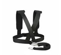LOVIVER Arnés de Entrenamiento Resistencia Trineo Cinturón de Correa de Equipo de Fitness Nylon Resistente con Hombreras Acolchadas y Hebillas Ajustables, Negro, Versión Mejorada