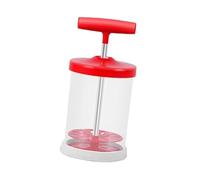LOVIVER Batidor de Nata, Mezclador Universal con Agarre de Silicona Antideslizante, dispensador de Crema Manual DIY, Rojo