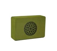 LOVIVER Bloque de Bloque Apoyo Accesorio con Espuma EVA Antideslizante para Estiramientos Profundos y Alineación Apto para Principiantes Bailarines y Práctica en Casa, Verde