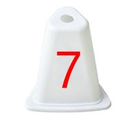 LOVIVER Bloque de Salida de Atletismo Salida Pista Carril Ajustable con Placas de Pie Central de Aleación de Aluminio Antideslizante Adecuado para, Cono De Número 7