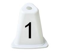 LOVIVER Bloque de Salida de Atletismo Salida Pista Carril Ajustable con Placas de Pie Central de Aleación de Aluminio Antideslizante Adecuado para, Cono De Número 1