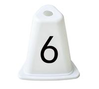 LOVIVER Bloque de Salida de Atletismo Salida Pista Carril Ajustable con Placas de Pie Central de Aleación de Aluminio Antideslizante Adecuado para, Cono De Número 6