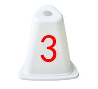 LOVIVER Bloque de Salida de Atletismo Salida Pista Carril Ajustable con Placas de Pie Central de Aleación de Aluminio Antideslizante Adecuado para, Cono De Número 3