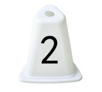 LOVIVER Bloque de Salida de Atletismo Salida Pista Carril Ajustable con Placas de Pie Central de Aleación de Aluminio Antideslizante Adecuado para, Cono De Número 2