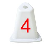 LOVIVER Bloque de Salida de Atletismo Salida Pista Carril Ajustable con Placas de Pie Central de Aleación de Aluminio Antideslizante Adecuado para, Cono De Número 4