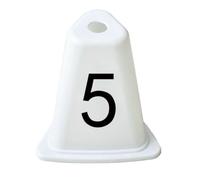 LOVIVER Bloque de Salida de Atletismo Salida Pista Carril Ajustable con Placas de Pie Central de Aleación de Aluminio Antideslizante Adecuado para, Cono De Número 5