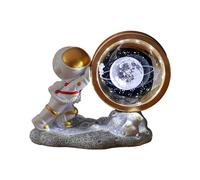 LOVIVER Bola de cristal luz nocturna lámpara de noche astronómica rotación de 360 grados lámpara de globo de cristal luz de noche para dormitorio, decoración, estilo c