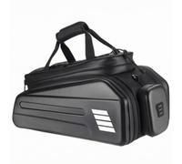 LOVIVER Bolsa Portaequipajes Trasera para Bicicleta con Compartimentos con Cremallera y Bolsillos Laterales Exteriores y Eva para Artículos Trabajo en splazamientos Diarios