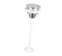 LOVIVER Botón de descarga de inodoro, fácil instalación, universal, redondo, de un solo toque, repuestos para baño de hotel, Plata