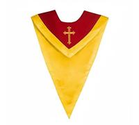 LOVIVER Bufanda de Graduación para Adultos Banda l V Confección en Brillo Suave Ajuste al Cuello Adecuada para de Graduación Formales Coros Asociaciones de, Bicolor 5