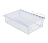 LOVIVER Cajón Colgante Cajón Deslizante Debajo de Estante Decoración de Hogar Organizador de Almacenamiento de Ropa Interior para Lavandería, Dispensa, Blanco