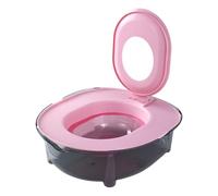 LOVIVER Cat Toilet Training Kit para Gatos con Caja de Arena Profunda Y Ancha de Entrenamiento Portátil Reutilizable en Material Pet Adecuado para El, Rosa