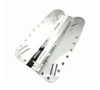 LOVIVER Chaleco de Buceo con Placa Trasera Arnés Soporte de Cilindro y Configuración Modular Estructura de Fibra de Carbono, Plateado, Placa Trasera De Acero Inoxidable