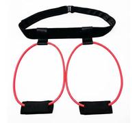 LOVIVER Cinturón de Entrenamiento Banda Deportiva Ajustable Banda para Piernas Fortalecedora para Ejercicio Glúteos Función Portátil para Mujeres Hombres Entrenamiento en Casa O Viaje, Rojo, 15LB