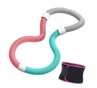 LOVIVER Círculo de Ejercicio para Abdomen con Cinturón, Aro de Fitness para Uso en Casa Y Exteriores, Gris Verde 1kg