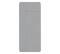 LOVIVER Colchoneta de Ejercicio Plegable Tapete Colchoneta Esterilla Colchón con Bolsa de Transporte y Construcción Plegable de Material TPE Adecuada para, Gris, 183x60cm