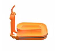 LOVIVER Colocador de Bolas de Billar Dispositivo Organizador Automático Herramienta con Base Estable Diseño Plana Adecuado para Prácticas Avanzadas y Uso Personal, Naranja, con Costura