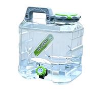 LOVIVER Contenedor Agua para Camping, Tanque Agua para Camping con Grifo, Cubo Multifuncional Reutilizable para emergencias, jardín y Barbacoa, 10l