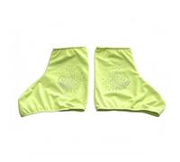 LOVIVER Cubierta para Patín Artístico Funda Protectora Protector Recubrimiento con Pedrería en Espiral de Nailon Elástico Que Se Ajusta al Tobillo Adecuada, Verde, Verde Amarillo