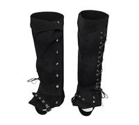 LOVIVER Cubrebotas Pirata, Accesorios de Disfraz, Protectores de piernas para Fiestas temáticas y Senderismo, Negro