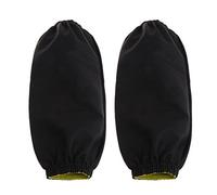 LOVIVER de 1 Par de material cuero de Cocina Impermeables Manguitos Unisex de a Prueba de Aceite - 6 Seleccionar Color, Negro, 35 × 16 × 1 cm