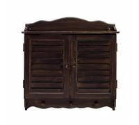 LOVIVER de Pared Cubierta de Medidor Encubrimiento de Panel Tapa de Caja Estilo Porticón Madera MDF Textura Artesanal Rústica, Madera Vieja Pintada, Interior Grande 53.5 Cm Ancho 40 Cm Alto