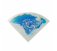 LOVIVER Decorativa Baldosa Triangular para Suelo Interactiva de Movimiento Fácil de Instalar Hecha en PVC con Patrones Líquidos, Azul