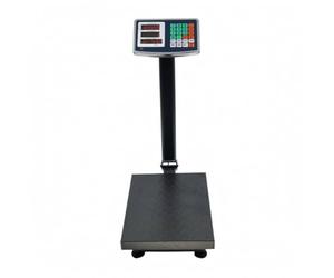 LOVIVER Digital Comercial Plegable con Base de, Báscula Digital De Plataforma 150kg Con Pantalla Digital Inglés 30x40cm