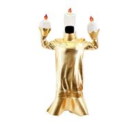 LOVIVER Disfraz de Cena a luz de Las Velas para Fiestas, Juegos de simulación, y Amigos, Forma de Vela