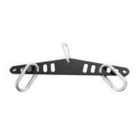 LOVIVER Entrenador de Espalda Ajustable Barra Accesorio Cable Gimnasio Asidero Metálico Rígido Diseño Perforado Ajustable con Mosquetones Fijación Segura , 38多孔位把手