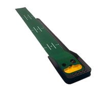 LOVIVER Entrenador de Golf Alfombra de Putt Tapete de Entrenamiento Esterilla de Práctica Doble Hoyo con Zona Tipo Bunker y Suave Adecuado para Casa Oficina Sesiones Rápidas de Práctica Diaria