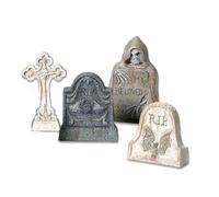 LOVIVER Escultura de Tumba de Resina Miniatura Tumba Lápida Adorno Figurilla Decoración para Resina Resistente Adecuada para Maquetas Jardines en Miniatura Festivas