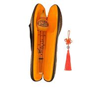 LOVIVER Flauta Hulusi Flauta de cucurbitáceas con estuche Instrumento musical chino tradicional Calabaza Flauta Bambú Hulusi para niños Principiante Amante de