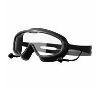 LOVIVER Gafas de Natación Adulto Gafas Antivaho Sellado Protección Frente al Panorámica con Lentes PC y Acolchado de Silicona , Negro , Adulto, Negro Fantasma, Empaquetado En Bolsa