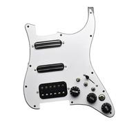 LOVIVER Golpeador de guitarra eléctrica, piezas de instrumentos de cuerda, placa trasera de golpeador precableado para ajuste de guitarras eléctricas, con interruptor