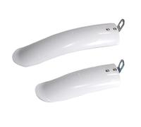 LOVIVER Guardabarros de Bicicleta Plegable Duradero, Guardabarros Delantero y Trasero, Protector de Rueda Delantera y Trasera para Piezas de Ciclismo de, Blanco 14 Pulgadas
