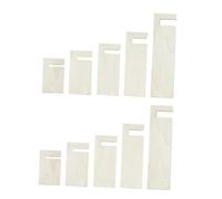 LOVIVER Herramienta rectangular para hacer borlas de madera, telar portátil para hacer borlas, accesorio para el cabello, aretes, decoraciones, souvenirs, 10 Piezas