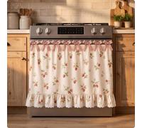 LOVIVER Horno Rústica Faldón Estufa, J Girasoles, 78 × 55 Cm | rural, para Horno con s, Cocina