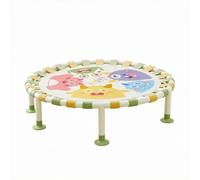 LOVIVER Infantil Elástica Redonda Plegable con Bastidor de Acero Carbono y Banda Elástica Adecuado para Ejercicio en Casa Educación Física Infantil Guarderías 103cm