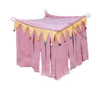 LOVIVER Jaula para Mascotas, escondite de Esquina, Nido para Mascotas, hábitat de Entrenamiento y Ejercicio, decoración, escondite para Animales pequeños, Rosa, M