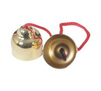 LOVIVER Juego de 2 campanas de mano, instrumento musical, campanas de percusión de mano de metal, campanas musicales para niños, niños y adultos, G