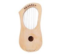 LOVIVER Juego de bricolaje de 7 cuerdas, juego de bricolaje de 7 cuerdas de arpa, accesorios de instrumentos de Instrumento de cuerda de madera