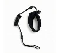 LOVIVER Leash de Surf Correa Tabla Tobillera Muñequera Cordón en Espiral Coiled Que Mantiene la Tabla Cercana con hasta 120 Cm sin Roces Adecuado para, Black, Large Loop 120CM