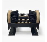 LOVIVER Limpiador de Zapatos de Golf Cepillo Fijo Quitapasto y Cepillo para Laterales Anclaje Tornillería Prevista Estructura Sólida Adecuado para Campo de Golf Club Social Terrazas Porche
