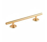 LOVIVER Manija Adhesiva para Gabinete de Puertas Barra Compacta Empuñadura Fácil de Instalar de Aluminio Adecuada para Hogares Oficinas Cocinas, Oro, Oro Brillante, 250 Mm