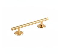 LOVIVER Manija Adhesiva para Gabinete de Puertas Barra Compacta Empuñadura Fácil de Instalar de Aluminio Adecuada para Hogares Oficinas Cocinas, Dorado, Oro Brillante, 200mm De Largo